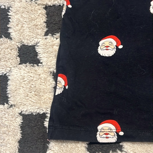 Denim & Flower Black Santa Print Kids T-Shirt - Picture 4 of 8